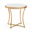 Gilded Iron Round Side Table with An Antique Glass Top