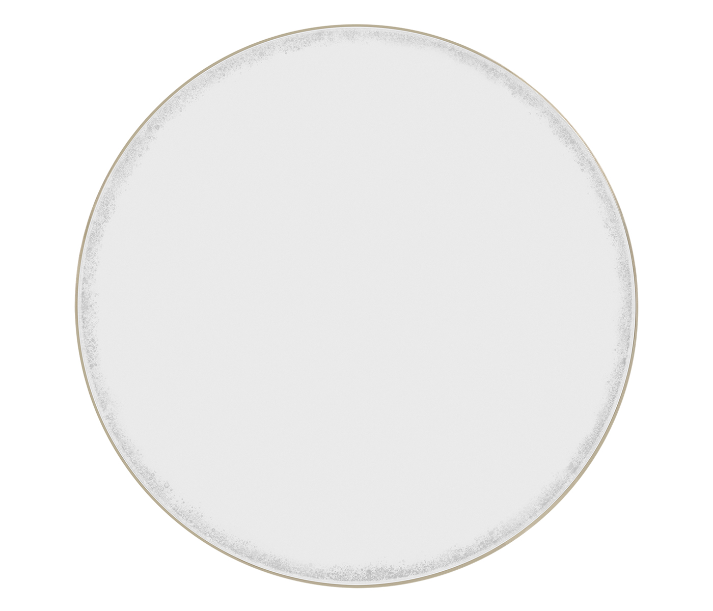 Silver Iron Round Side Table with An Antique Glass Top