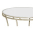 Silver Iron Round Side Table with An Antique Glass Top