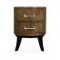 Oval chest of drawers in American walnut