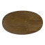 Oval chest of drawers in American walnut