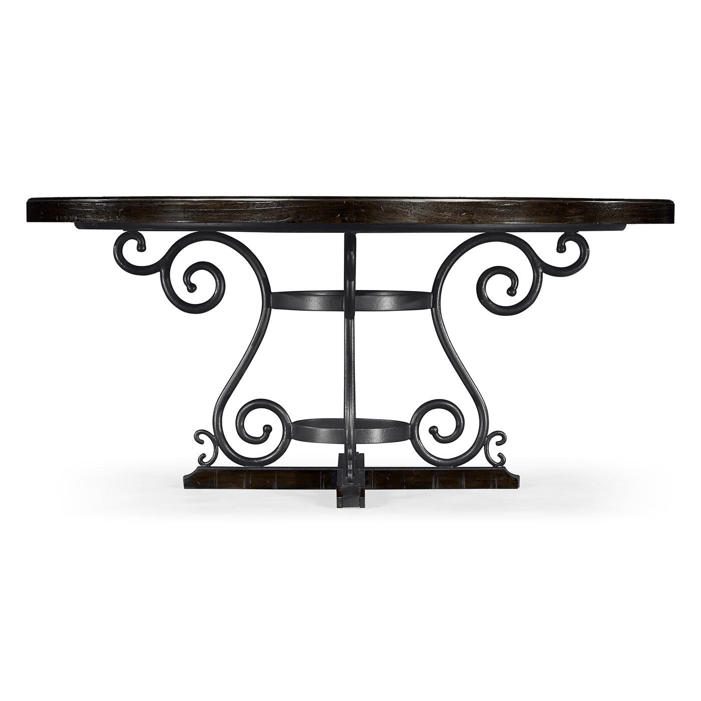 Dark Ale & Wrought Iron Dining Table 66