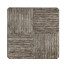 Antique Dark Grey Large Square Parquet Coffee Table