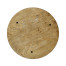 Round Lamp Table with Iron Base