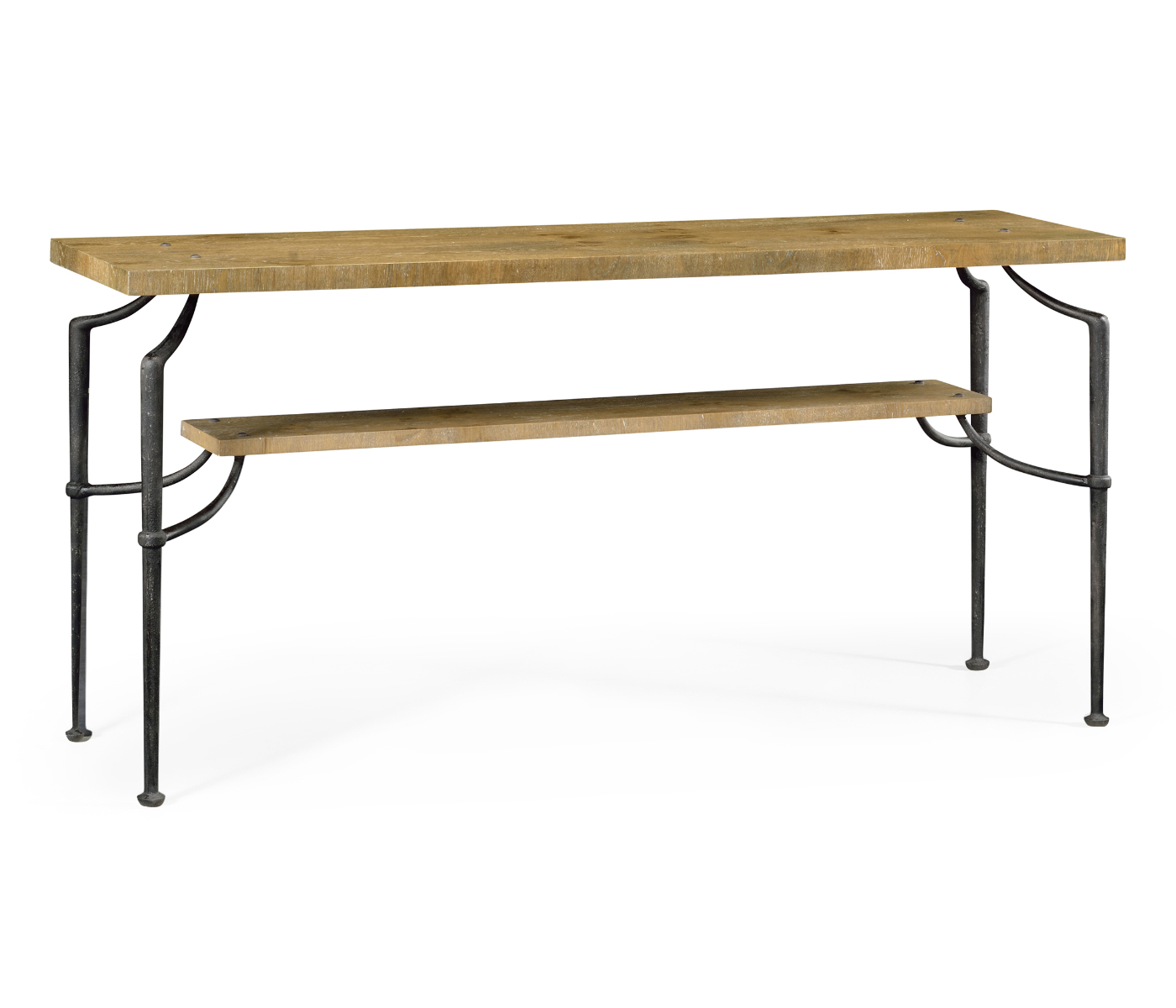 Rectangular Console Table with Iron Base