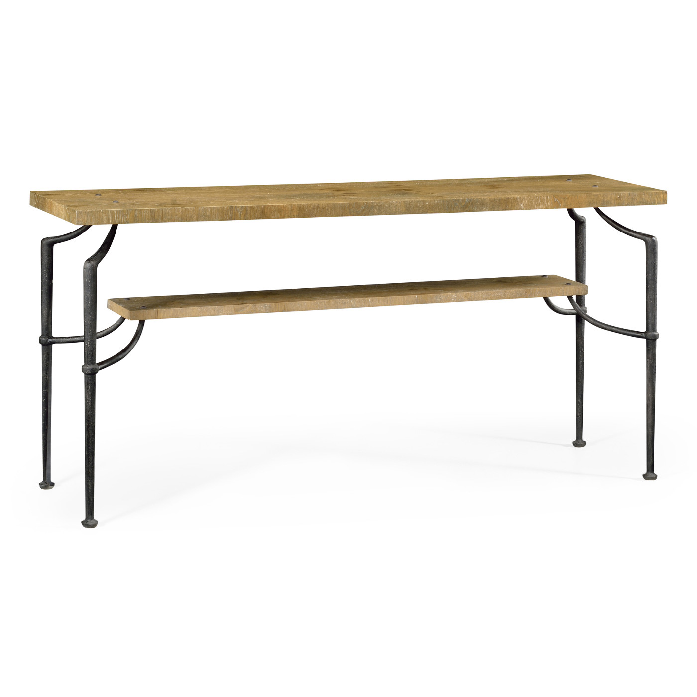 Rectangular Console Table with Iron Base