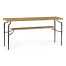 Rectangular Console Table with Iron Base