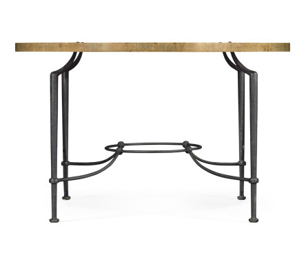 Round Centre Table with Iron Base
