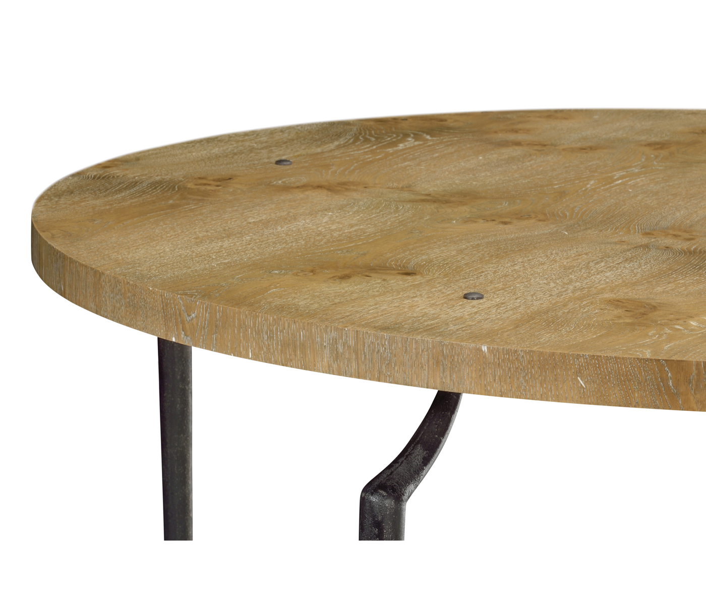 Round Centre Table with Iron Base