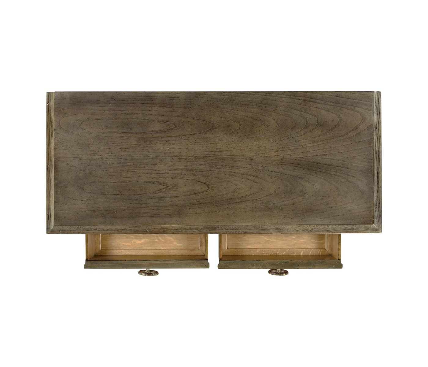 Dark Grey Chestnut Narrow Cabinet with Cupboard