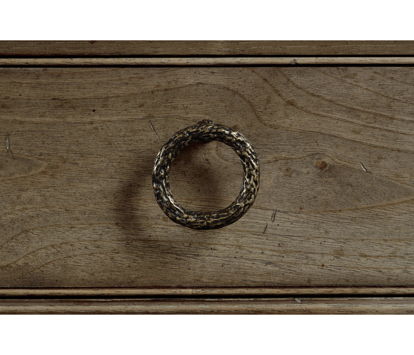 Dark Grey Chestnut Narrow Cabinet with Cupboard
