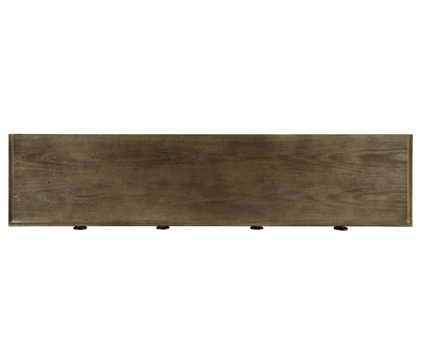 Dark Grey Chestnut Double Narrow Cabinet with Twin Cupboards