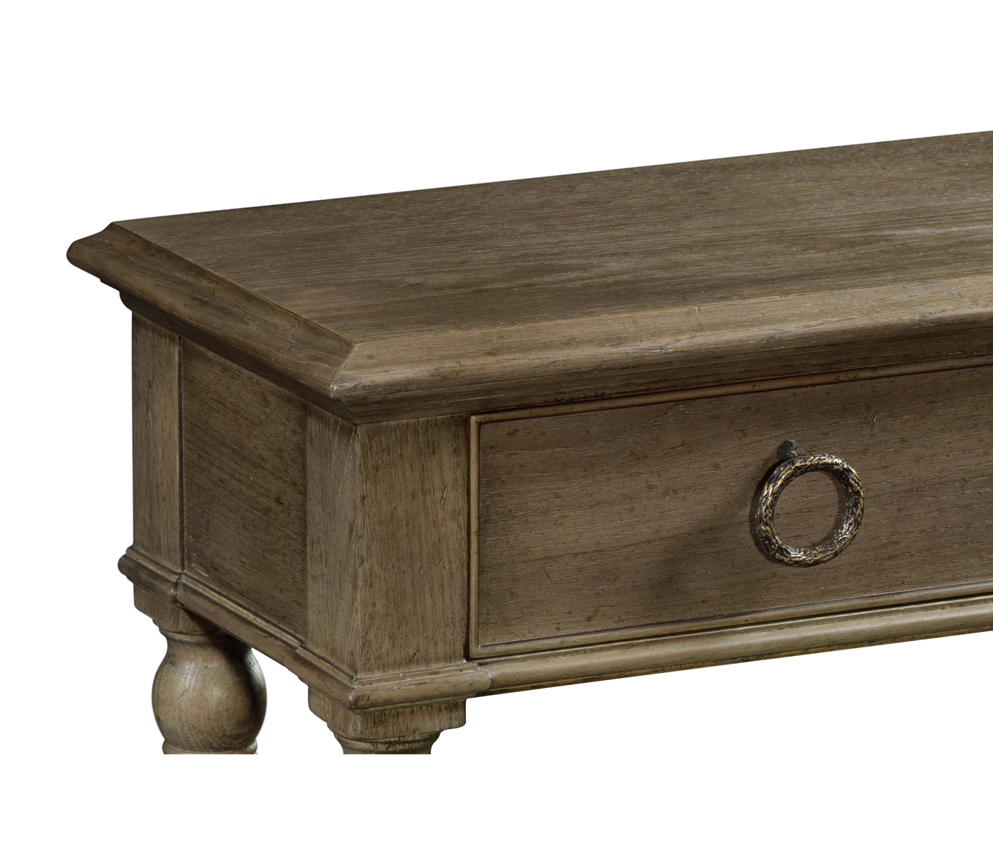 Small Dark Grey Chestnut Narrow Console