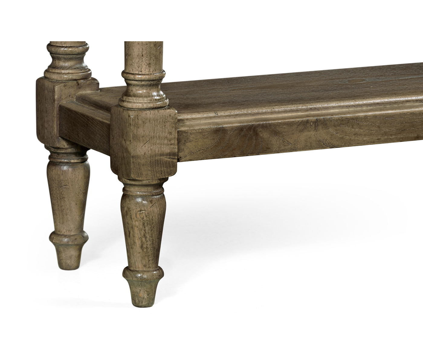 Small Dark Grey Chestnut Narrow Console