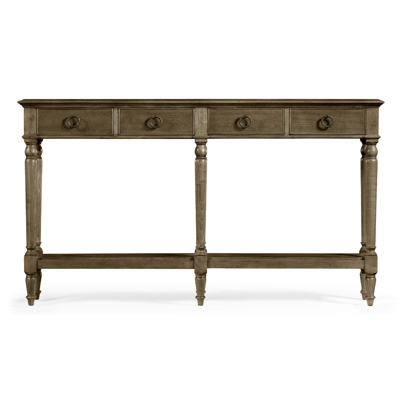 Large Dark Grey Chestnut Narrow Console