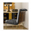 Gilded Iron Chest of Drawers in Smoky Black