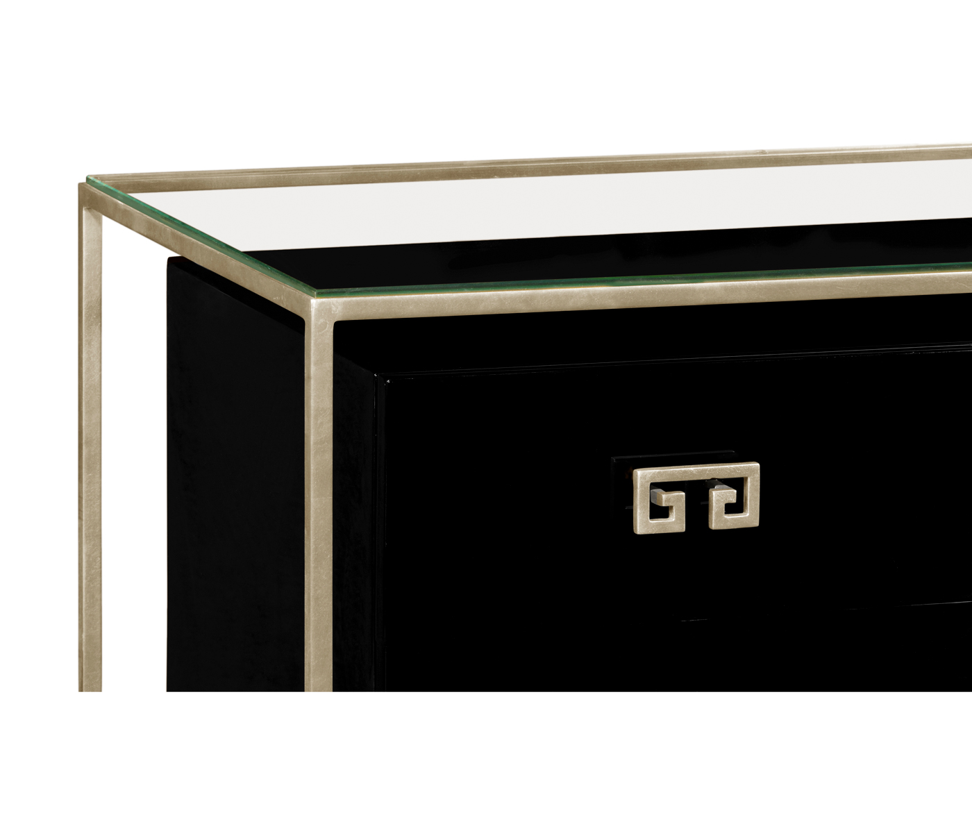 Silver Iron Chest of Drawers in Smoky Black