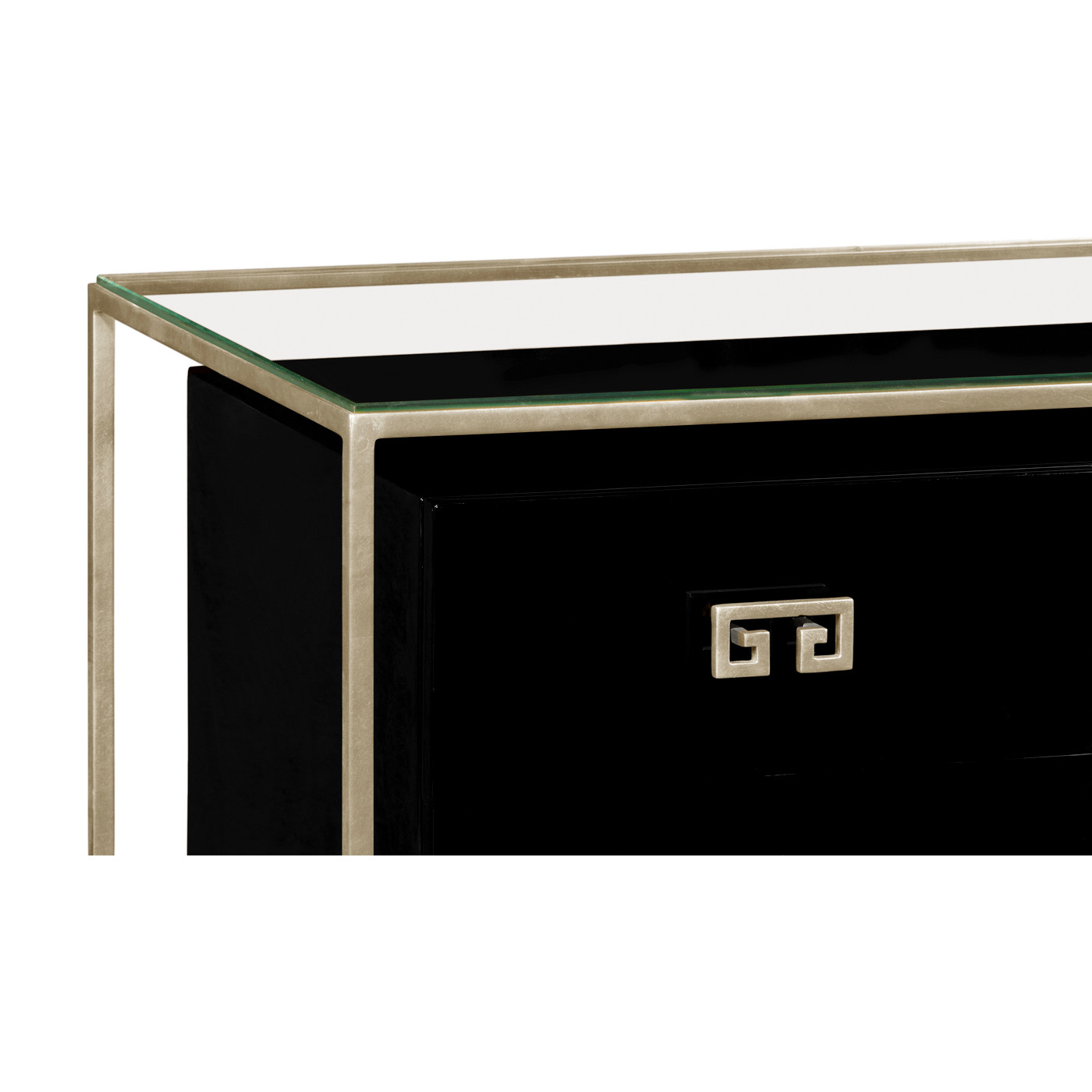 Silver Iron Chest of Drawers in Smoky Black