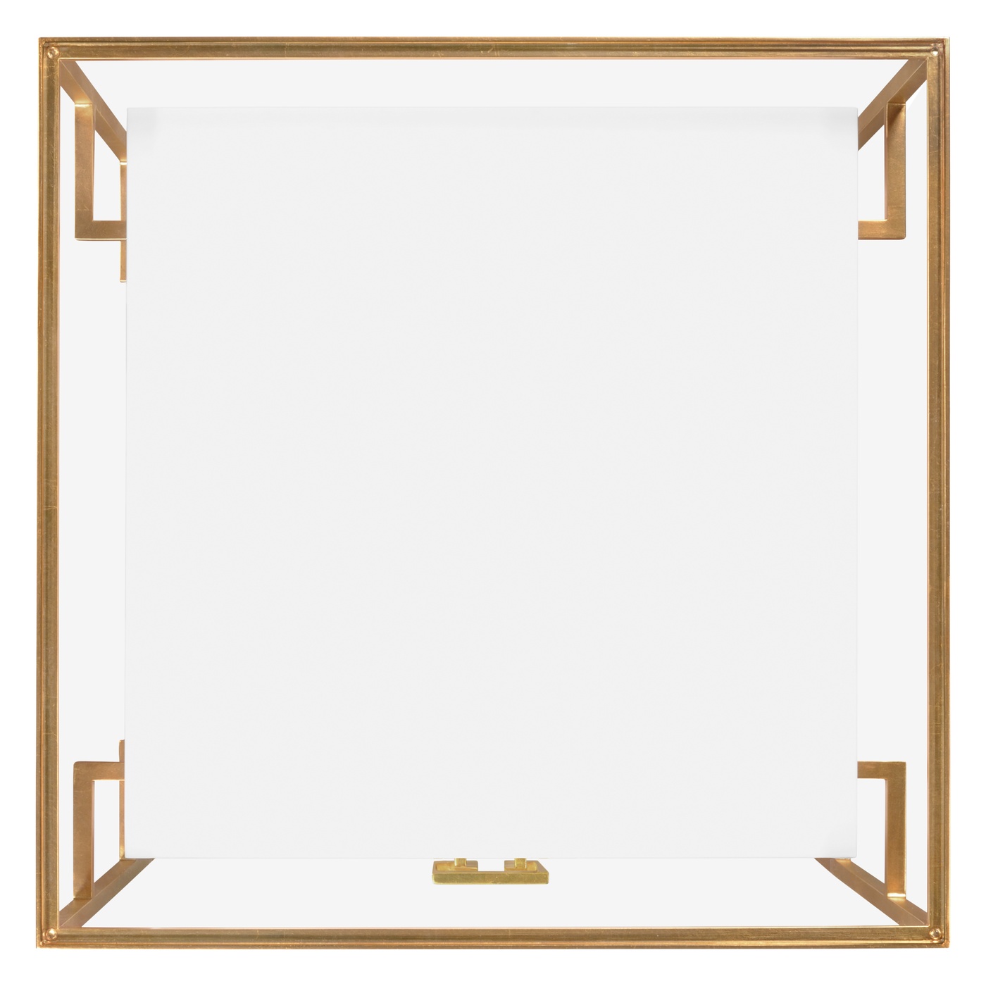 Gilded Iron Side Table in Biancaneve