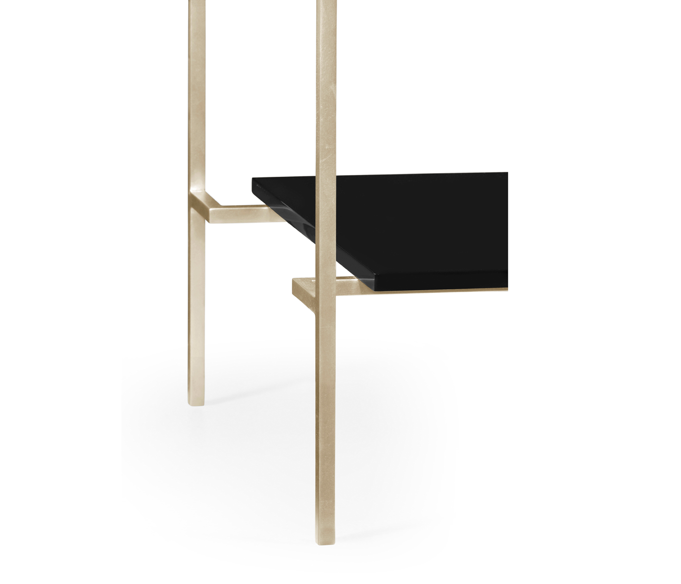 Silver Iron Side Table in Smoky Black