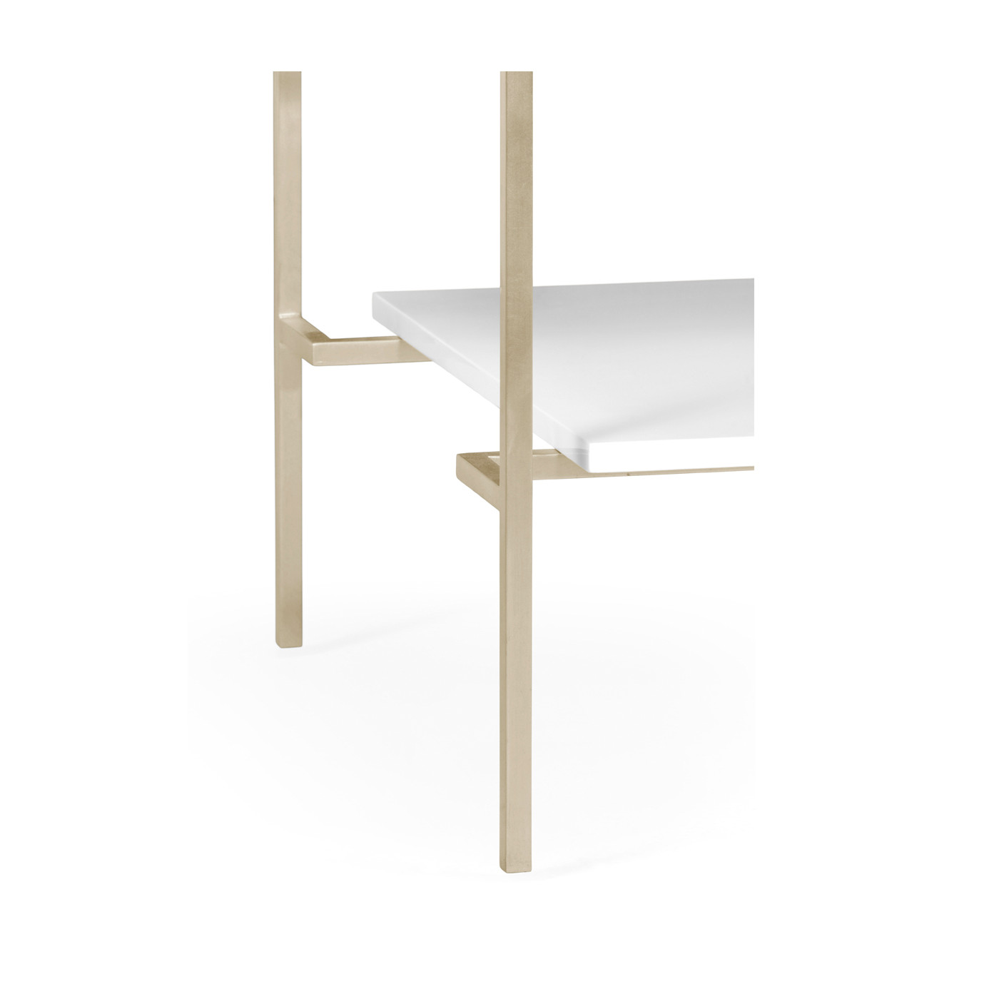 Silver Iron Side Table in Biancaneve