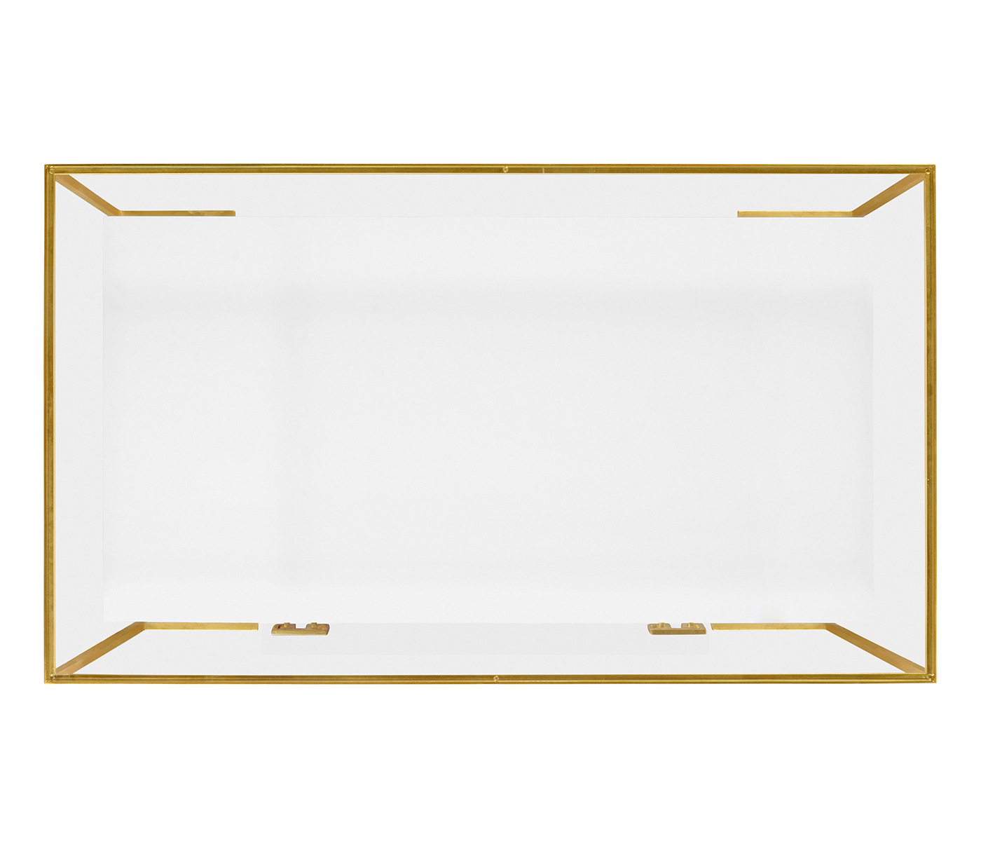 Gilded Iron Coffee Table in Biancaneve