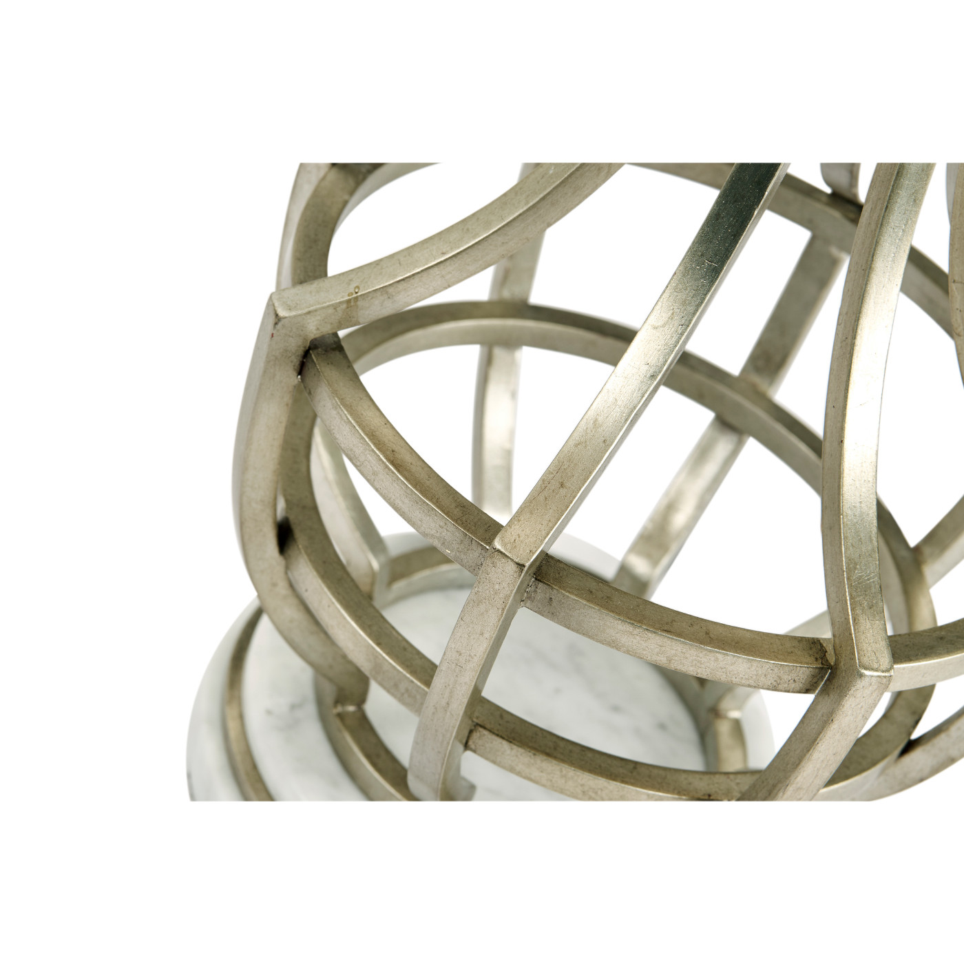 Silver iron table lamp