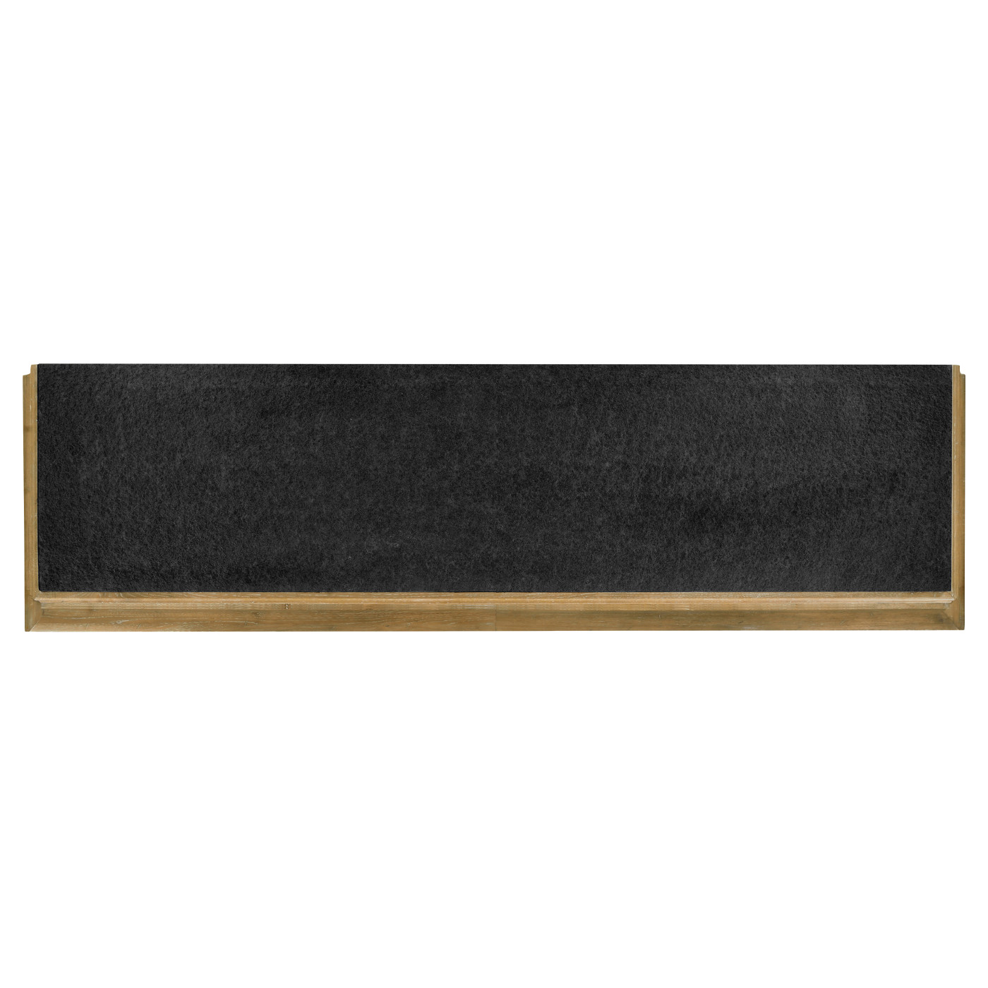 Rectangular Console Table with Iron Base and Slate Top