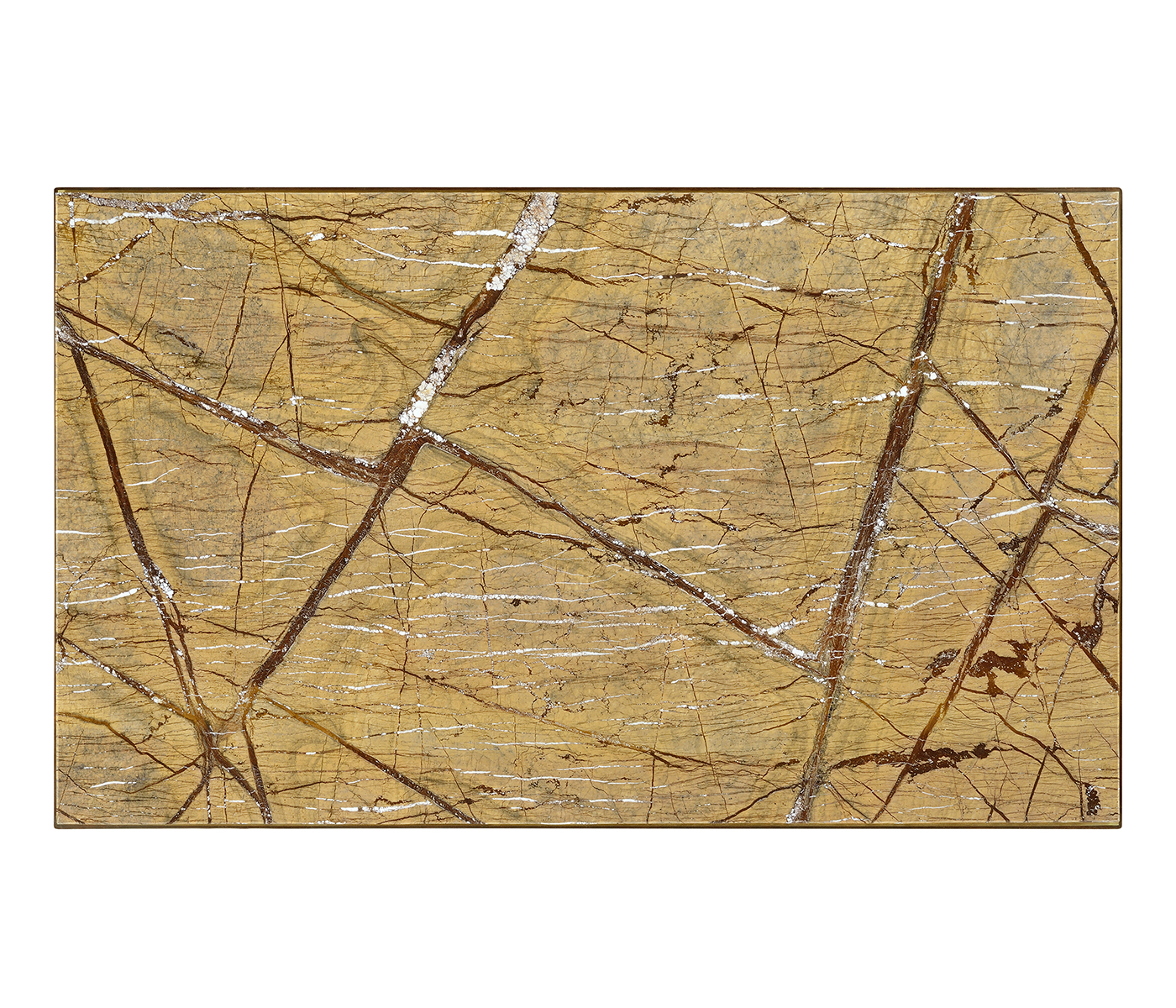 Mahogany coffee table with Bidasar Gold marble top