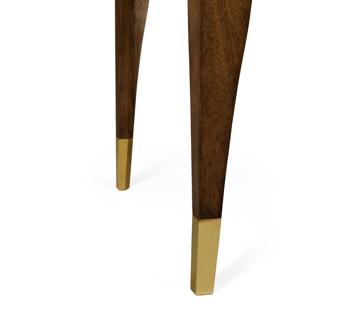 Mahogany square side table with Bidasar Gold marble top
