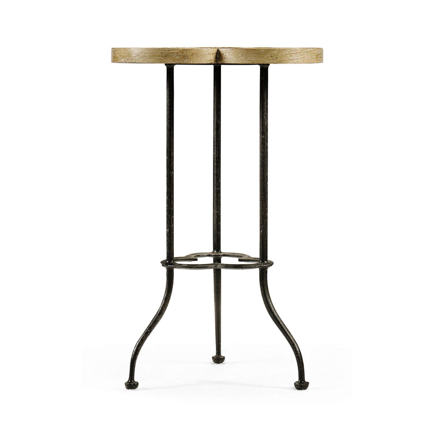 Trefoil Limed Chestnut Side Table