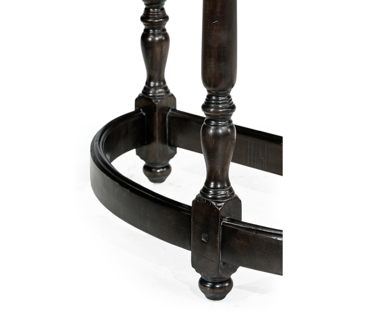 Dark Ale Demilune Console Table