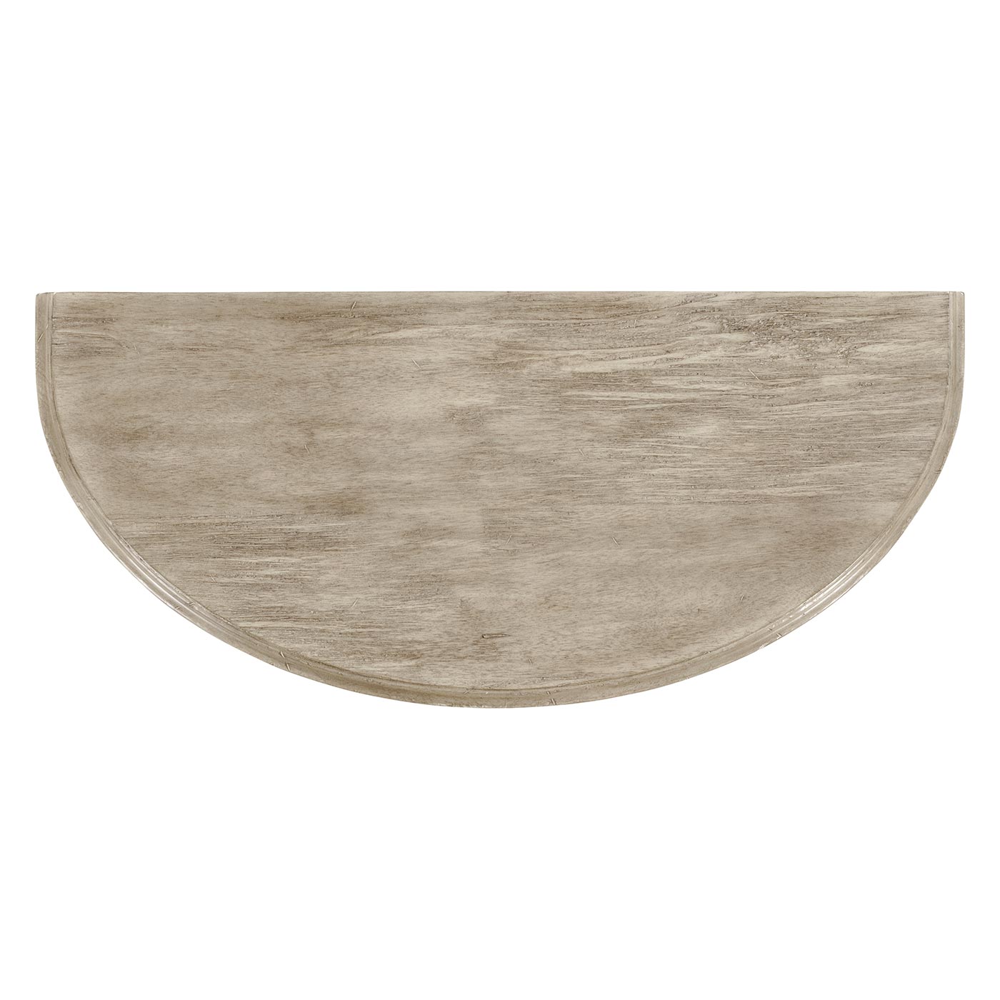 Rustic Grey Demilune Console Table