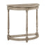Rustic Grey Demilune Console Table