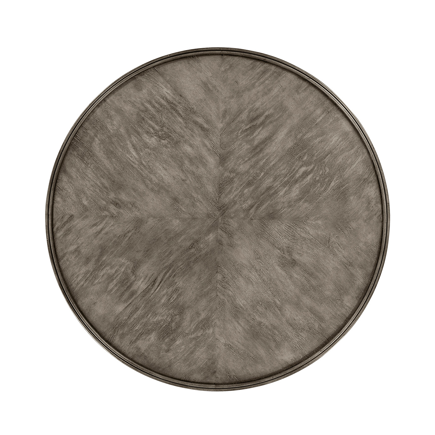 Antique Dark Grey Round Lamp Table