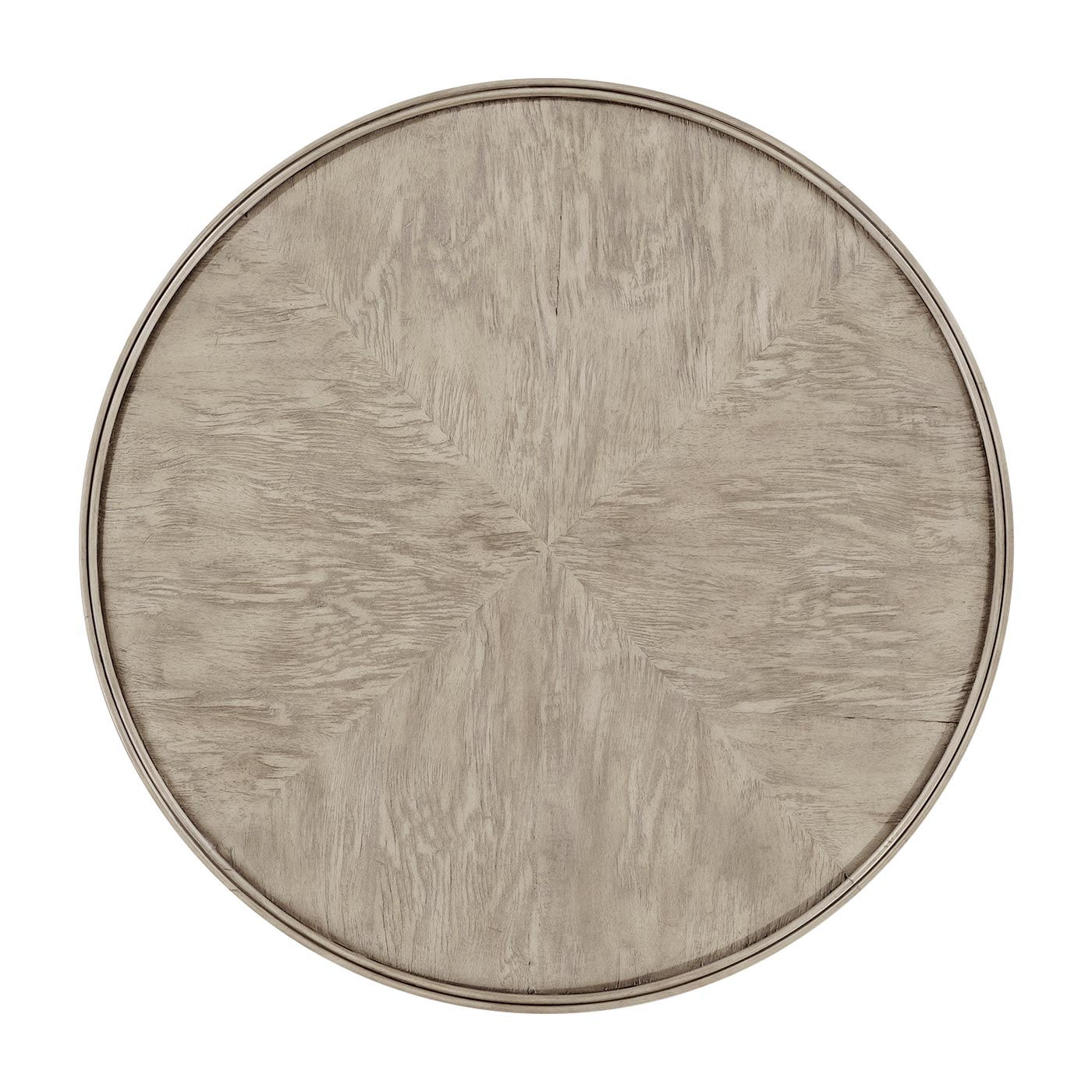 Rustic Grey Round Lamp Table