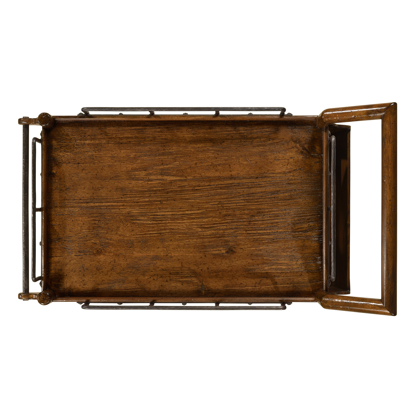 Country Walnut Bar Cart