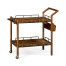 Country Walnut Bar Cart