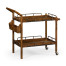 Country Walnut Bar Cart