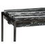 Rectangular Iron Console Table with a Black Marble Top Rectangular Iron Console Table with a Black Marble Top