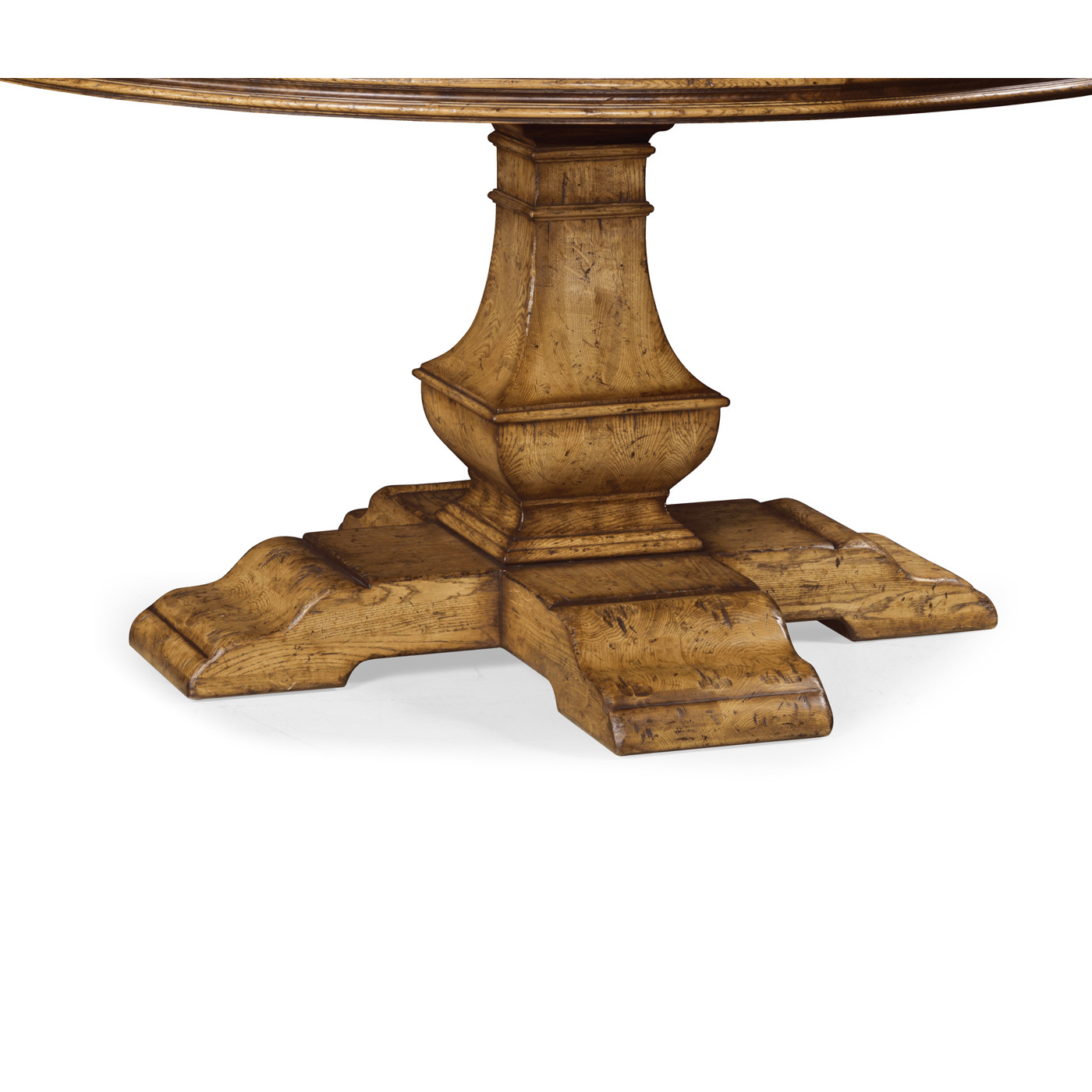 Round Light Brown Chestnut Dining Table 60