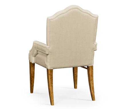 Casual High Back Chestnut Arm Chair