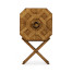 Geometric Light Brown Chestnut Drinks Cabinet