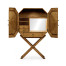 Geometric Light Brown Chestnut Drinks Cabinet