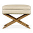 Rectangular Light Brown Chestnut Stool