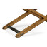 Rectangular Light Brown Chestnut Stool