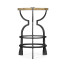 Round Limed Chestnut & Iron Wine Table