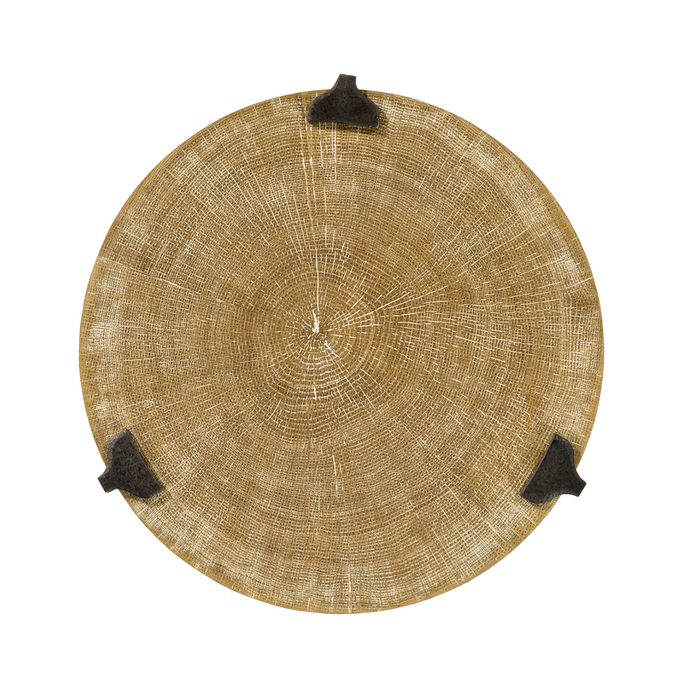 Round Limed Chestnut & Iron Wine Table