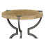 Round Limed Chestnut & Iron Wine Table