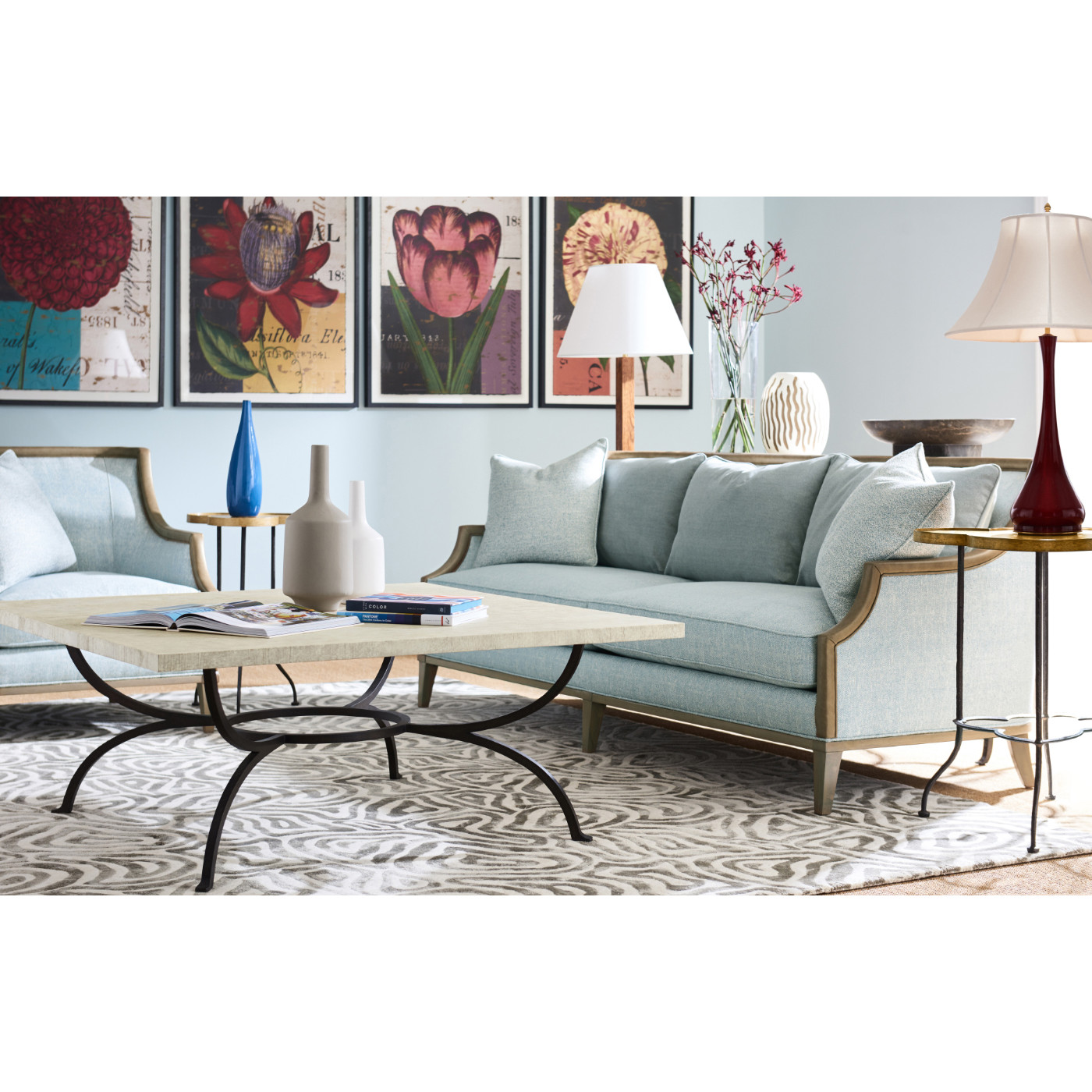 Casual Sloped Arm Lounge Chair